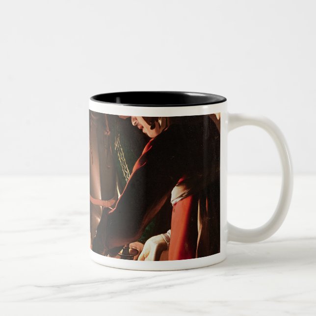 Die Würfel-Spieler Zweifarbige Tasse (Rechts)