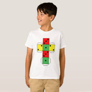 Die Würfel   Zeichnend Zahl   Lebendige Farbe T-Shirt
