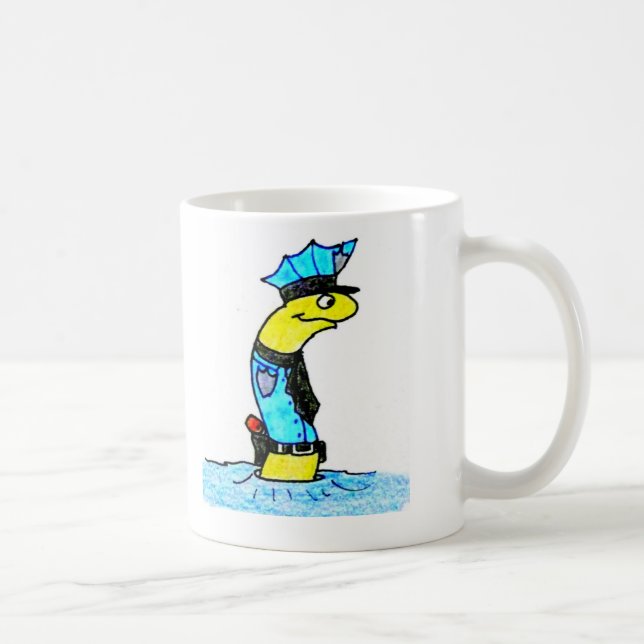 die Wurmpolizei Kaffeetasse (Rechts)
