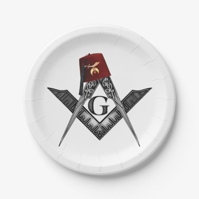 Die Wurzeln der Shriners Pappteller (Vorderseite)