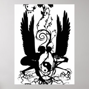Die Wurzeln des Karma-Druckes Poster