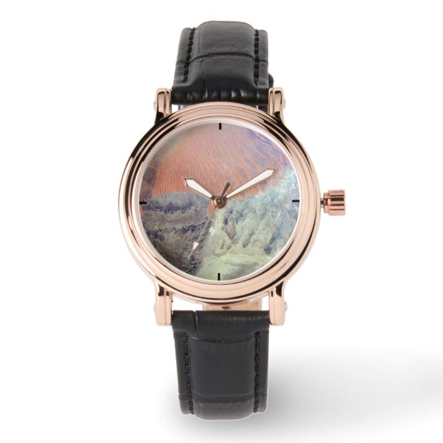 Die Wüste der Sahara in Algerien, Nordafrika. Armbanduhr (Vorderseite)