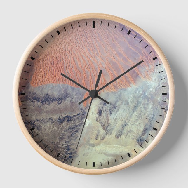 Die Wüste der Sahara in Algerien, Nordafrika. Uhr (Vorderseite)