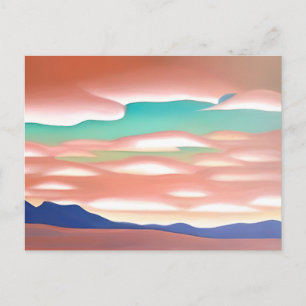 Die Wüste im Südwesten und die Minimalistische Kun Postkarte