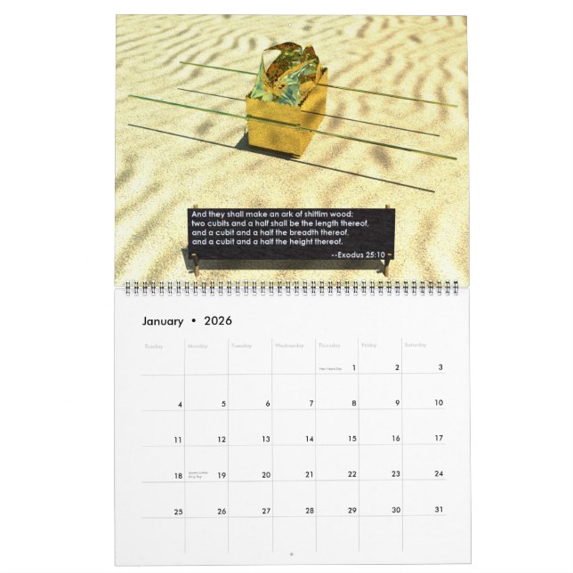 Die Wüste Tabernacle Kalender (Jan 2026)