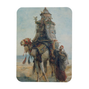 Die Wüsten-Fahrt, 1839 (w/c auf Papier) Magnet