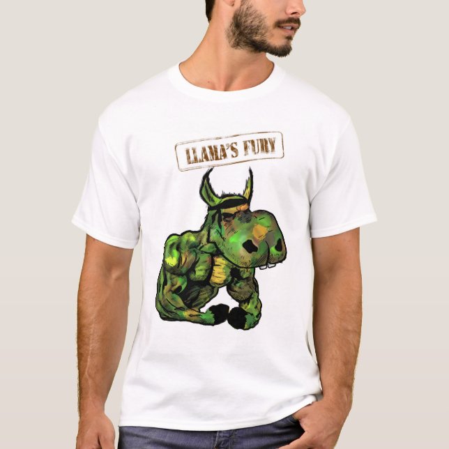 Die Wut II des Lamas T-Shirt (Vorderseite)