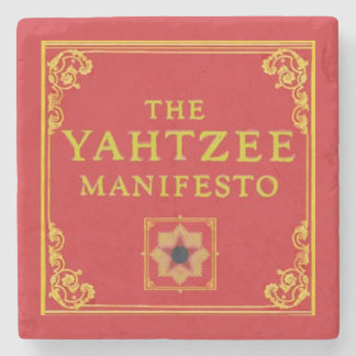 Die Yahtzee-Manifesto-Untersetzer Steinuntersetzer