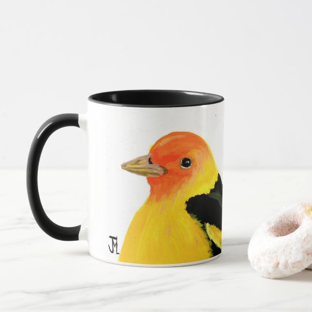 Die Yellow Tanager-Tasse von JML Tasse (Mit Donut)
