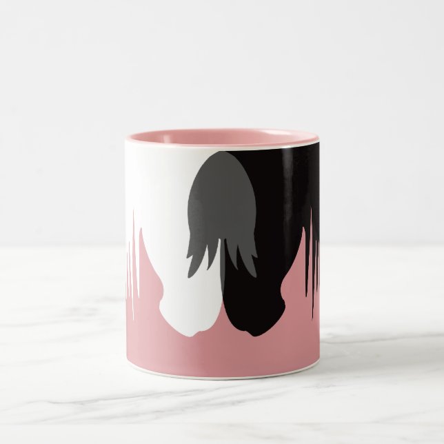 Die Yin u. Yang-Pferdc$zwei-ton Tasse (Mittel)