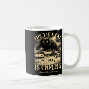 Die Yule-Katze kommt Gothic Weihnachten Winter-Son Kaffeetasse