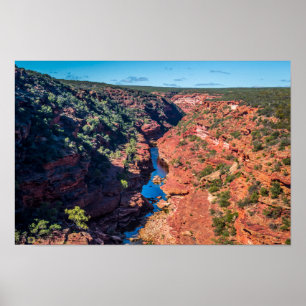 Die Z-Biegung von Kalbarri, Australien - Plakat