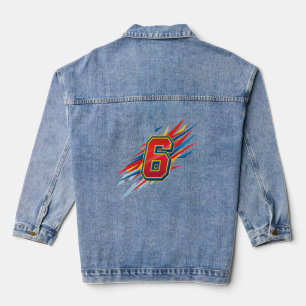 "Die Zahl 6: Ein Symbol der Harmonie und Liebe" Jeansjacke