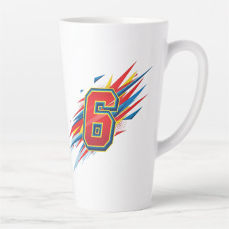 "Die Zahl 6: Ein Symbol der Harmonie und Liebe" Milchtasse