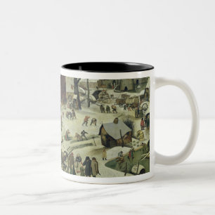 Die Zählung in Bethlehem 2 Zweifarbige Tasse