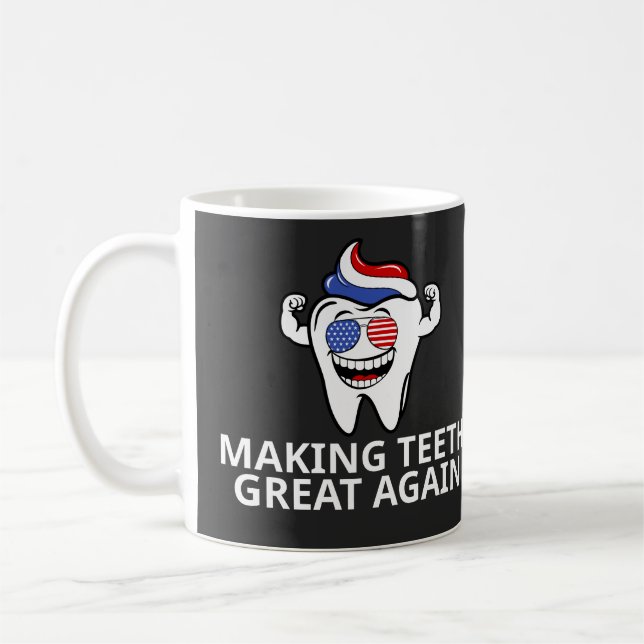Die Zähne wieder groß machen Kaffeetasse (Links)