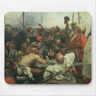 Die Zaporozhye Kosaken, die einen Brief schreiben Mousepad