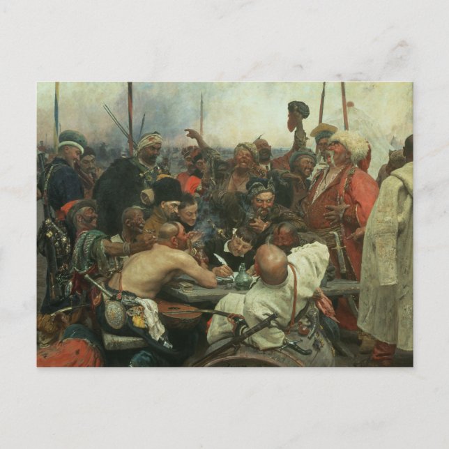 Die zaporozhyischen Kossacks Postkarte (Vorderseite)
