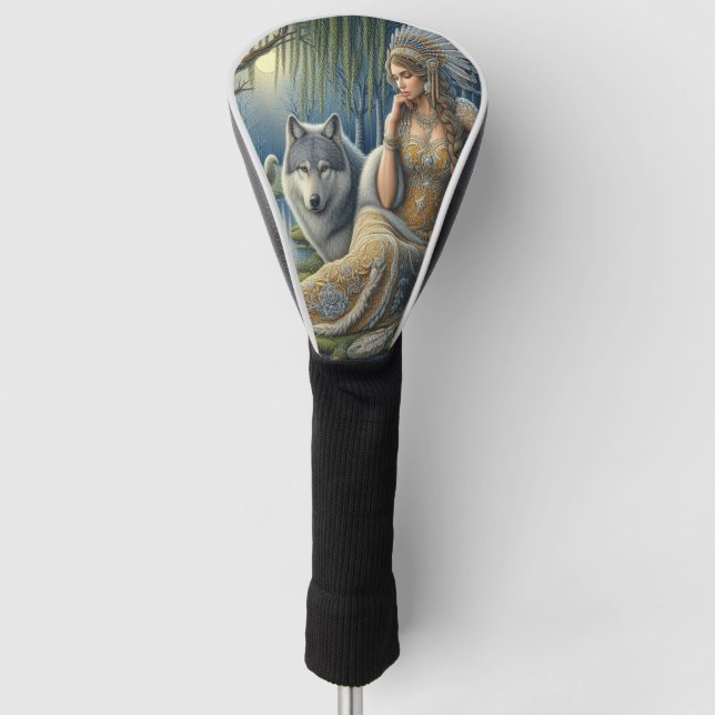 Die Zauberei Monlit im Mystischen Wald Golf Headcover (Vorderseite)