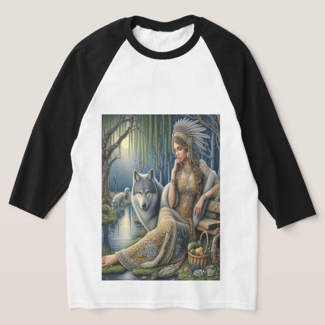 Die Zauberei Monlit im Mystischen Wald T-Shirt (Ablage )