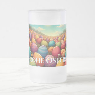 Die zauberhafte Osterland-Tasse der Mattierten Gla Mattglas Bierglas