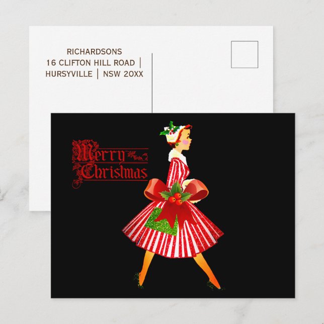 Die Zauberreise-Postkarte Feiertagspostkarte (Vorne/Hinten)