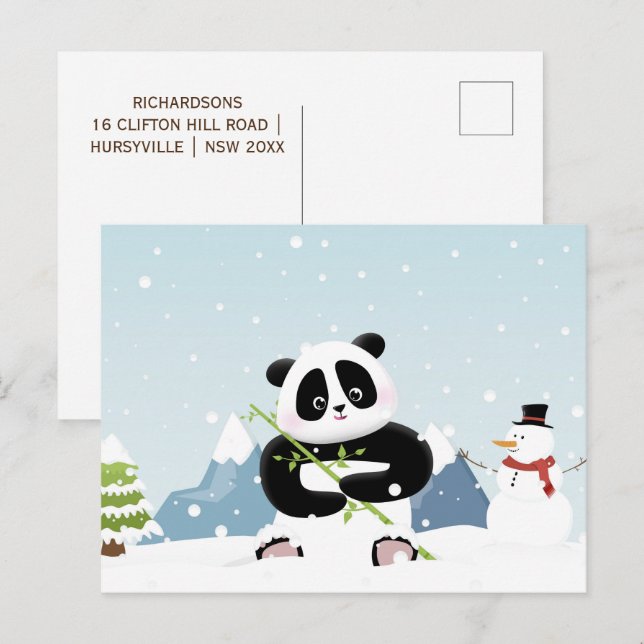 Die Zauberreise-Postkarte Feiertagspostkarte (Vorne/Hinten)