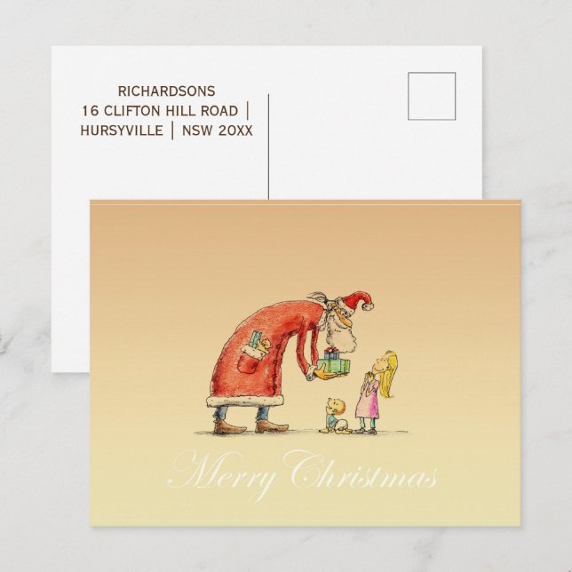 Die Zauberreise-Postkarte Feiertagspostkarte (Vorne/Hinten)