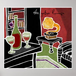 Die Zebra Lounge Poster