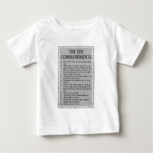 Die Zehn Gebote Bibel Baby T-shirt