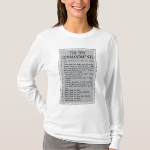 Die zehn Gebote Bibel T - Shirt der Frau