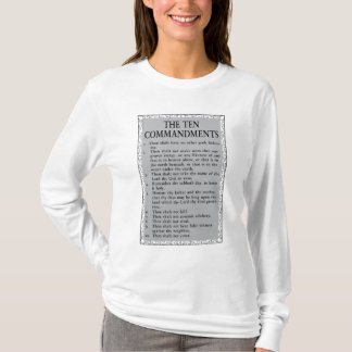 Die zehn Gebote Bibel T - Shirt der Frau