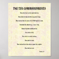 Die zehn Gebote - Gelbe Drehungen Poster