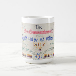Die zehn Gebote Kaffeetasse