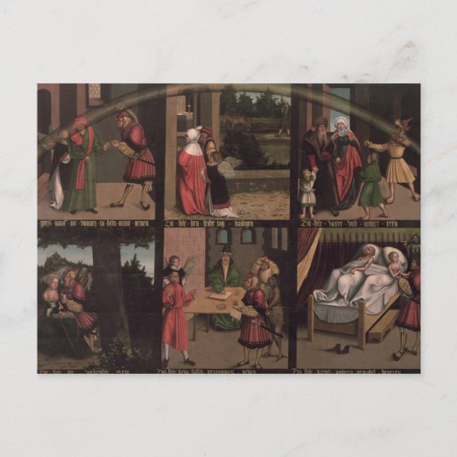 Die zehn Gebote Postkarte (Vorderseite)