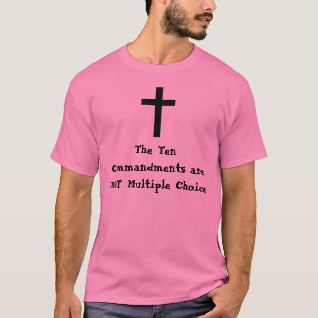 Die zehn Gebote sind NICHT… mehrfach T-Shirt (Vorderseite)