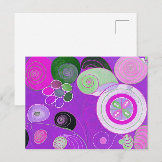 Die zehn größten, Gruppe IV, Nr. 4 (Lila) Postkarte (Vorne/Hinten)