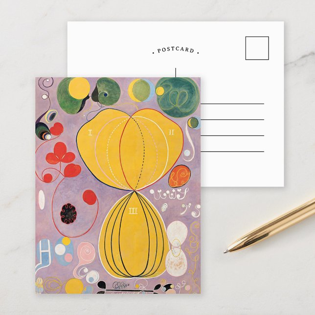 Die zehn größten Zahl 7 | Hilma af Klint Postkarte (Von Creator hochgeladen)