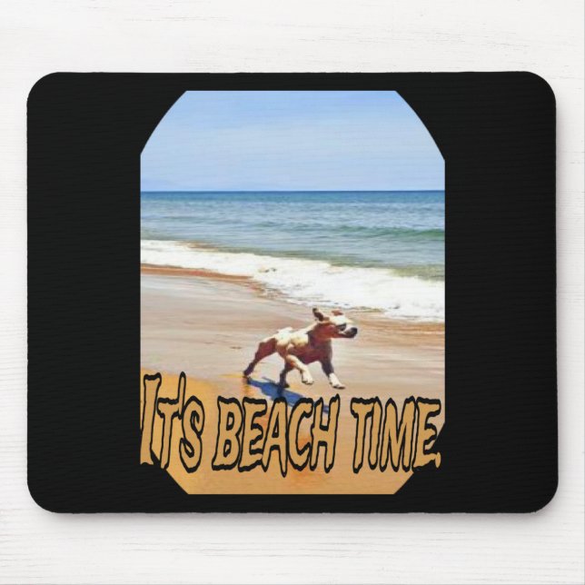Die Zeit am Strand Mousepad (Vorne)