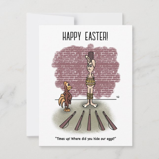 Die Zeit bis Ostern-Flachkarte (Vorderseite)