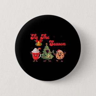 Die Zeit Der Weihnachtsbäume Xmas Kekse Kaffee Button