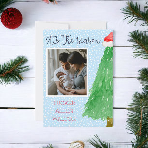 Die Zeit der Weihnachtszeit Blaue Weihnachten Baby