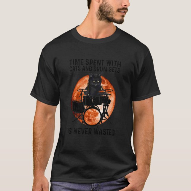 Die Zeit, die mit Katzen und Trommelfressern verbr T-Shirt (Vorderseite)
