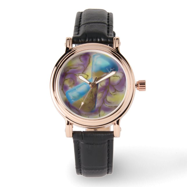 Die Zeit fällt Armbanduhr (Vorderseite)