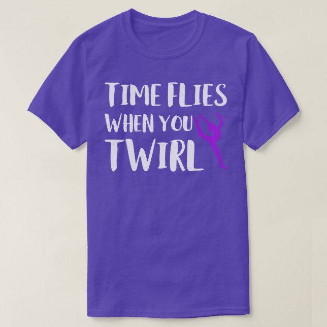 Die Zeit fliegt, wenn man den Funny Baton wirbelt  T-Shirt (Design vorne)