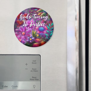 Die Zeit Gottes ist perfekt Personalisiert Magnet