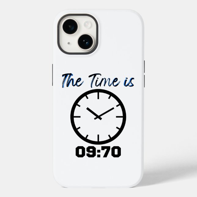 Die Zeit ist 09_70.w Case-Mate iPhone 14 Hülle (Rückseite)