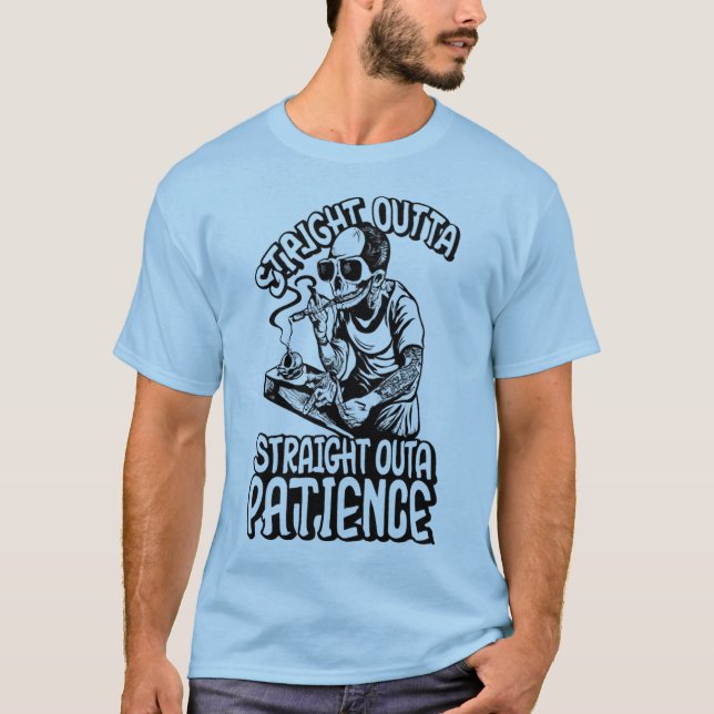 Die Zeit ist vorbei: T-Shirt für Skelettvermerke (Vorderseite)