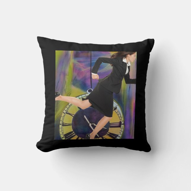 Die Zeit läuft aus Kissen (Vorderseite)