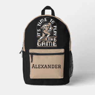 Die Zeit, um Personalisiert zu spielen Bedruckter Rucksack